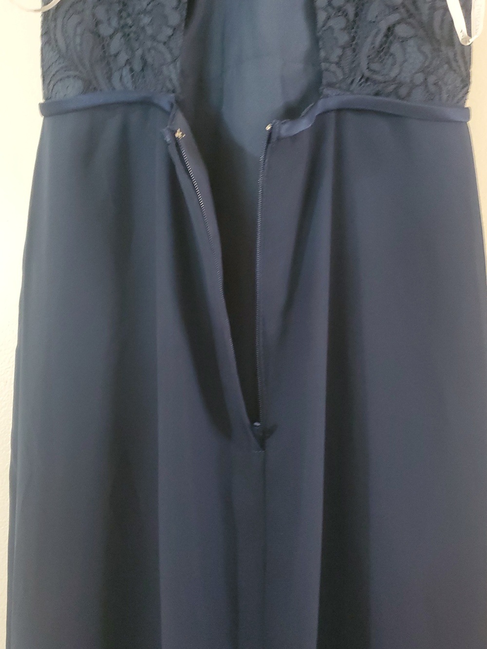 Christina Wu Celebration Navy Halter Style Maxi Dress Size 6 Style 22842 Wedding - Picture 9 of 16